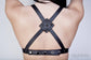 FULL STUD Leather Bra with Suede Lining