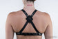 VENOMOUS VENGEANCE Black Leather Bra Halter Top