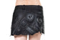 KAOS DIVISION Adjustable Black Leather Ultra Mini Skirt