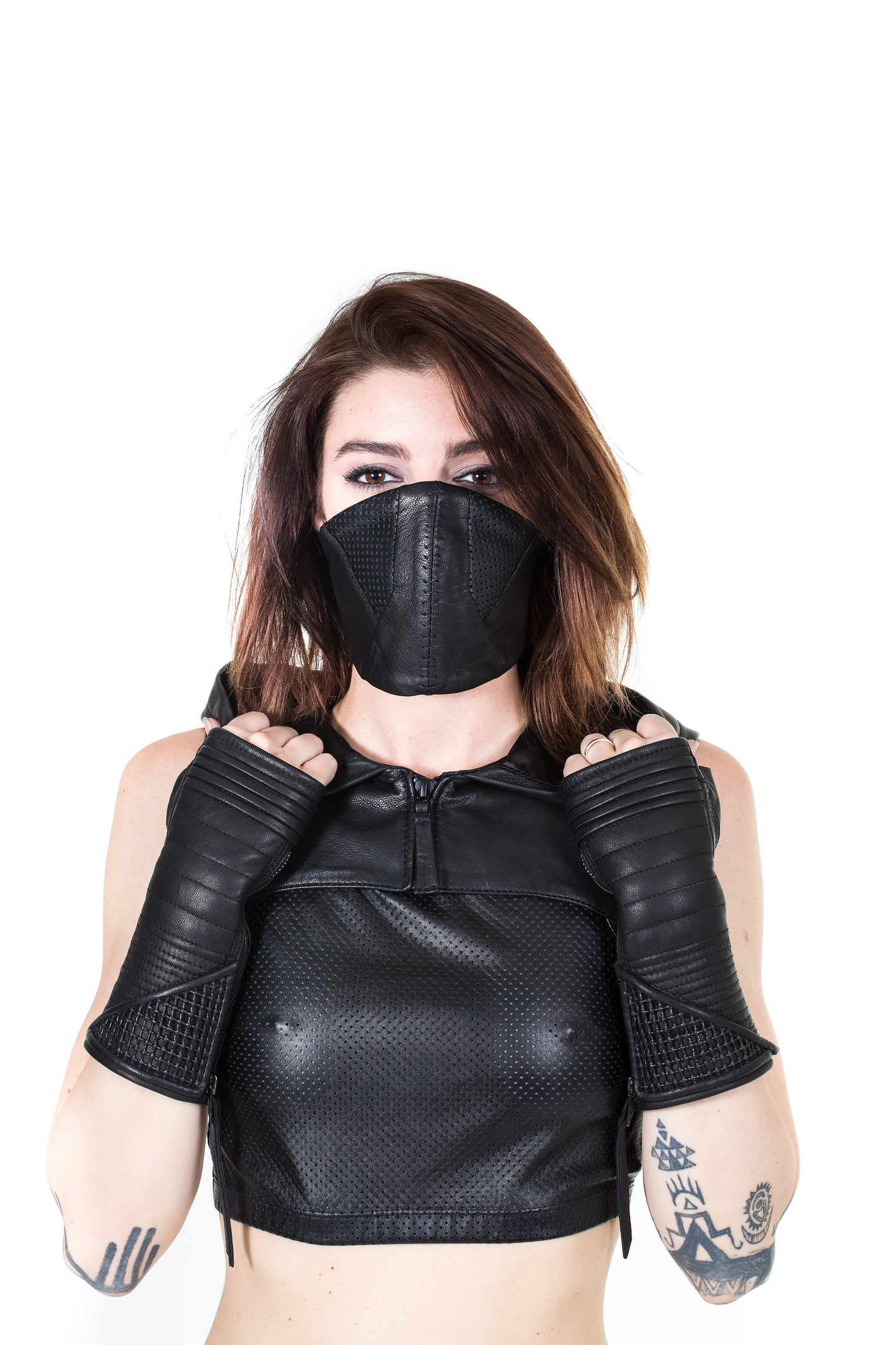 TWILIGHT OPTIC Black Leather Mask