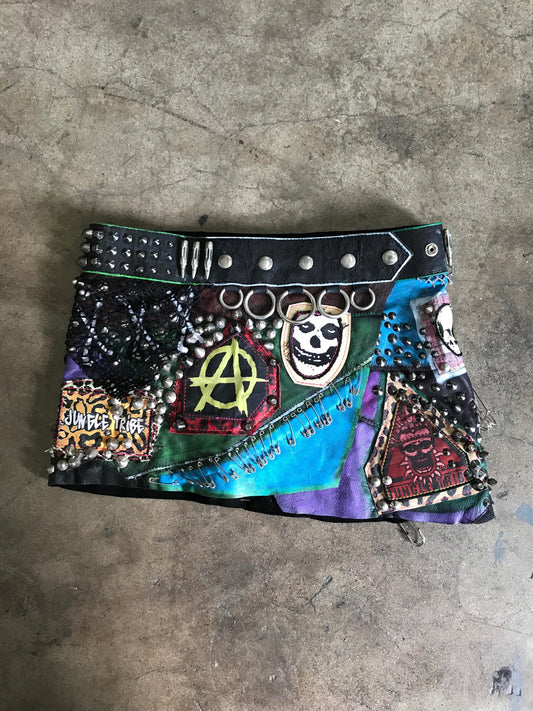 Colorful Punk AF Skirt One of A Kind