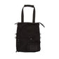 PITCH BLACK Backpack Canvas Unisex Crossbody Convertible Messenger Bag