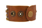 Sahara Desert Brown Leather and Brass Multi-Strand Cuff