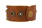 Sahara Desert Brown Leather and Brass Multi-Strand Cuff