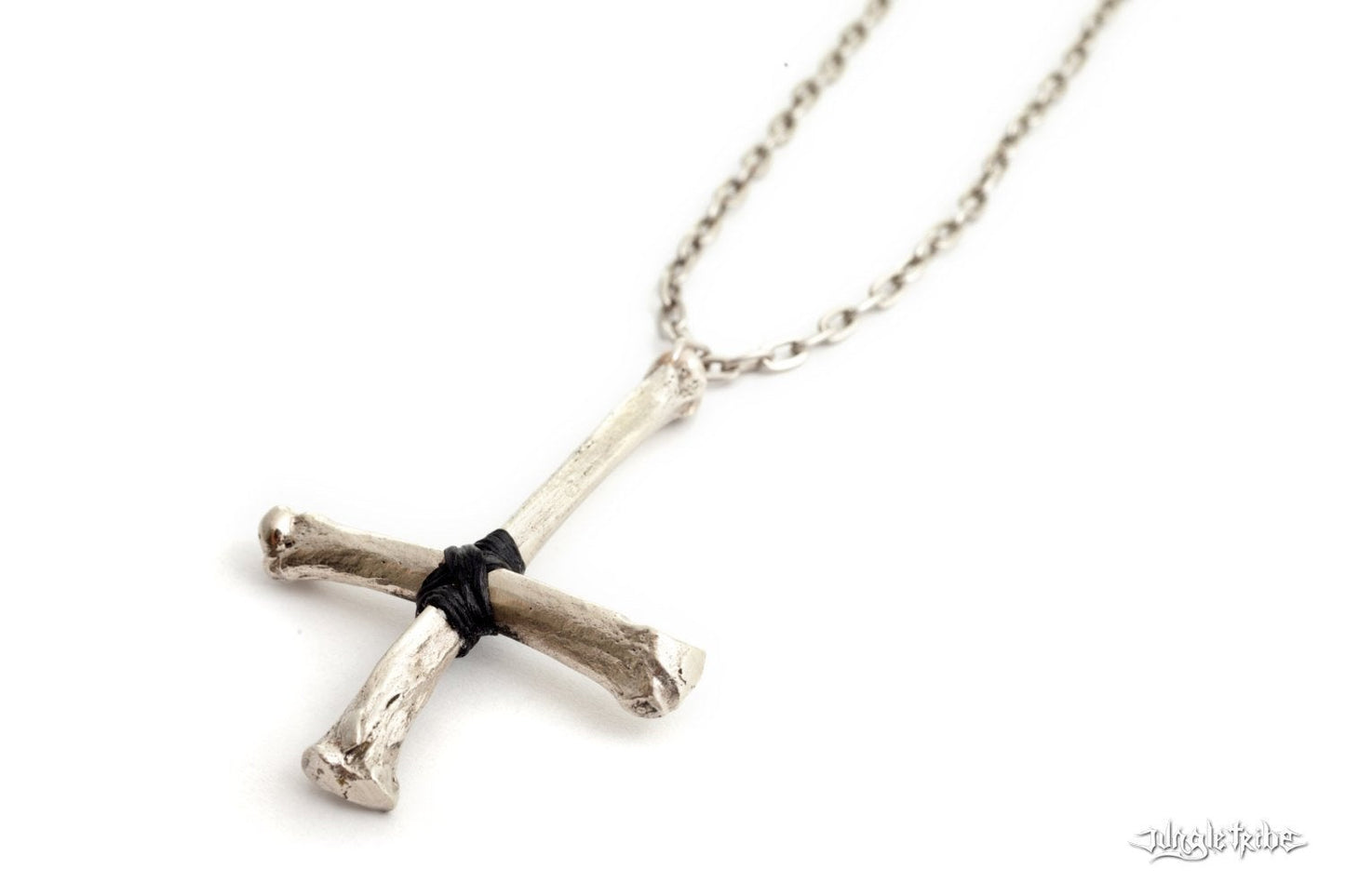 INVERTED CROSS COYOTE Bone Necklace