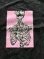 The Ghastly Pink Distressed Unisex Boxy Skeleton Tee Shirt