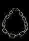 Silver Thick Chain Necklace - Lightweight Design