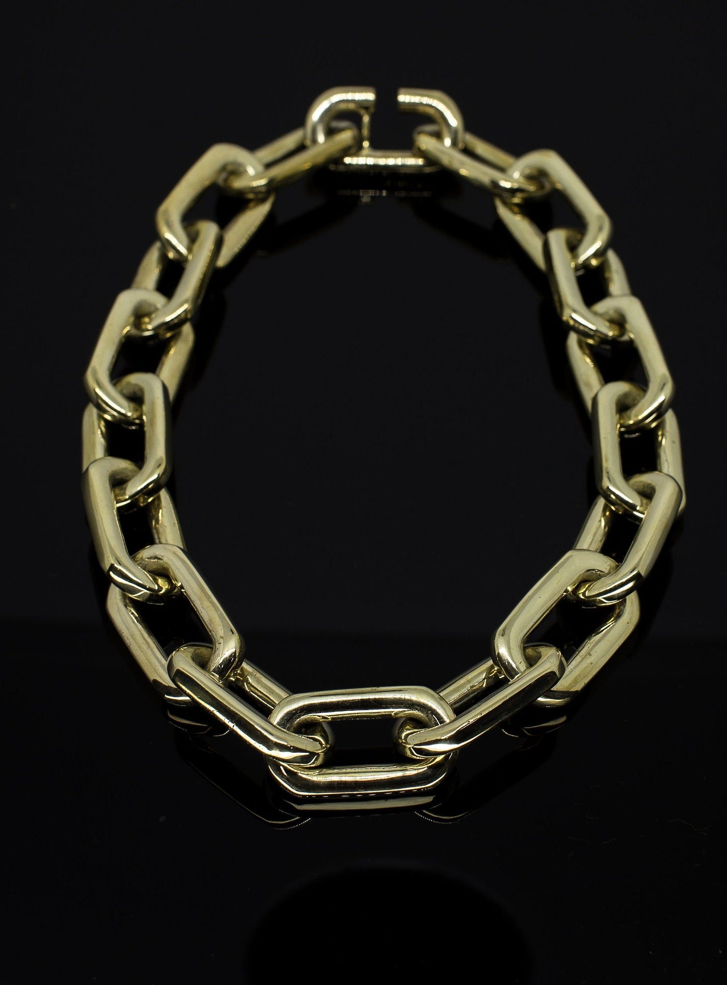 Thick Chain Necklace - Lightweight Design - Gold Plated or Polished Brass