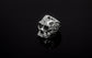 Black Diamond Eye Silver Skull RIng