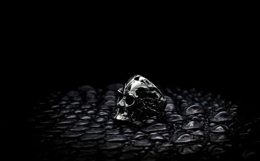 Silver Skull Statement Ring