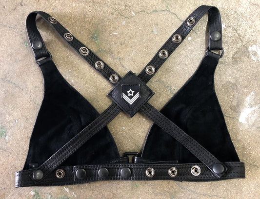 Black Cage Leather Harness and Bra – Jungle Tribe LA