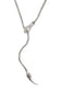 SILVER SNAKE BITE Lariat Necklace - A Signature Jungle Tribe Piece