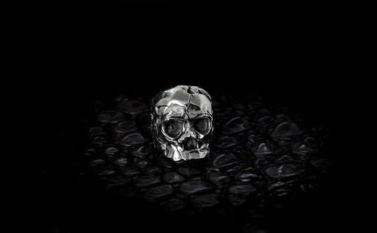 Silver Skull Statement Ring