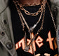 SLICK Chain Link Unisex Necklace in Gold Tone or Silver Tone