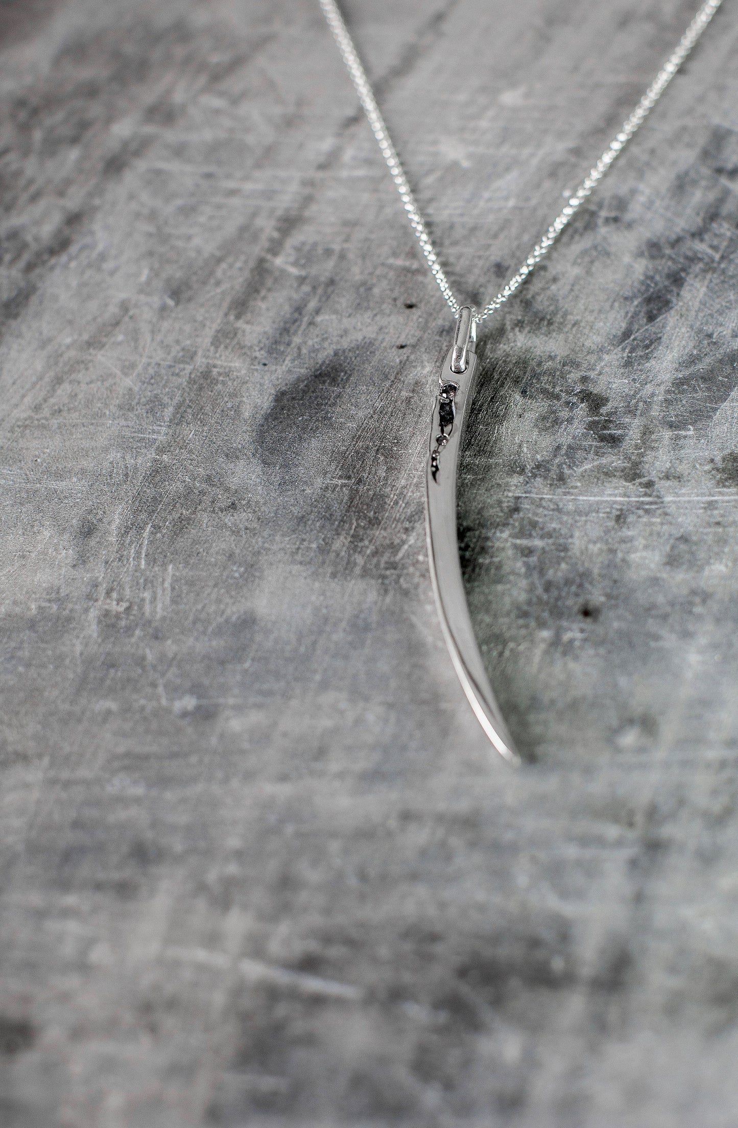 Diamond in the Rough Spike Necklace