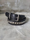 Pyramid Studded Leather Punk Belt