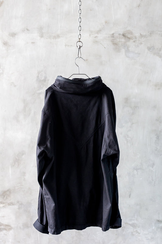 The Minimalist Pull Over Techwear Parka With Hide-A-Way Hood