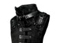 Black Shadow Tech Wear Hood Vest by Jungle Tribe