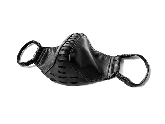 Stealth Profile 2.0 Adjustable Adult Leather Face Mask With Filter and Ear Hook