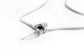 Solid Silver Slim Body OUROBOROS Snake Lariat Unisex Necklace
