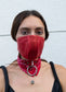 RED ROCK DEFENSE Face Mask in Red Leather