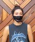 Teal Zipper Mouth Face Protection Adjustable Adult Mask With Filter