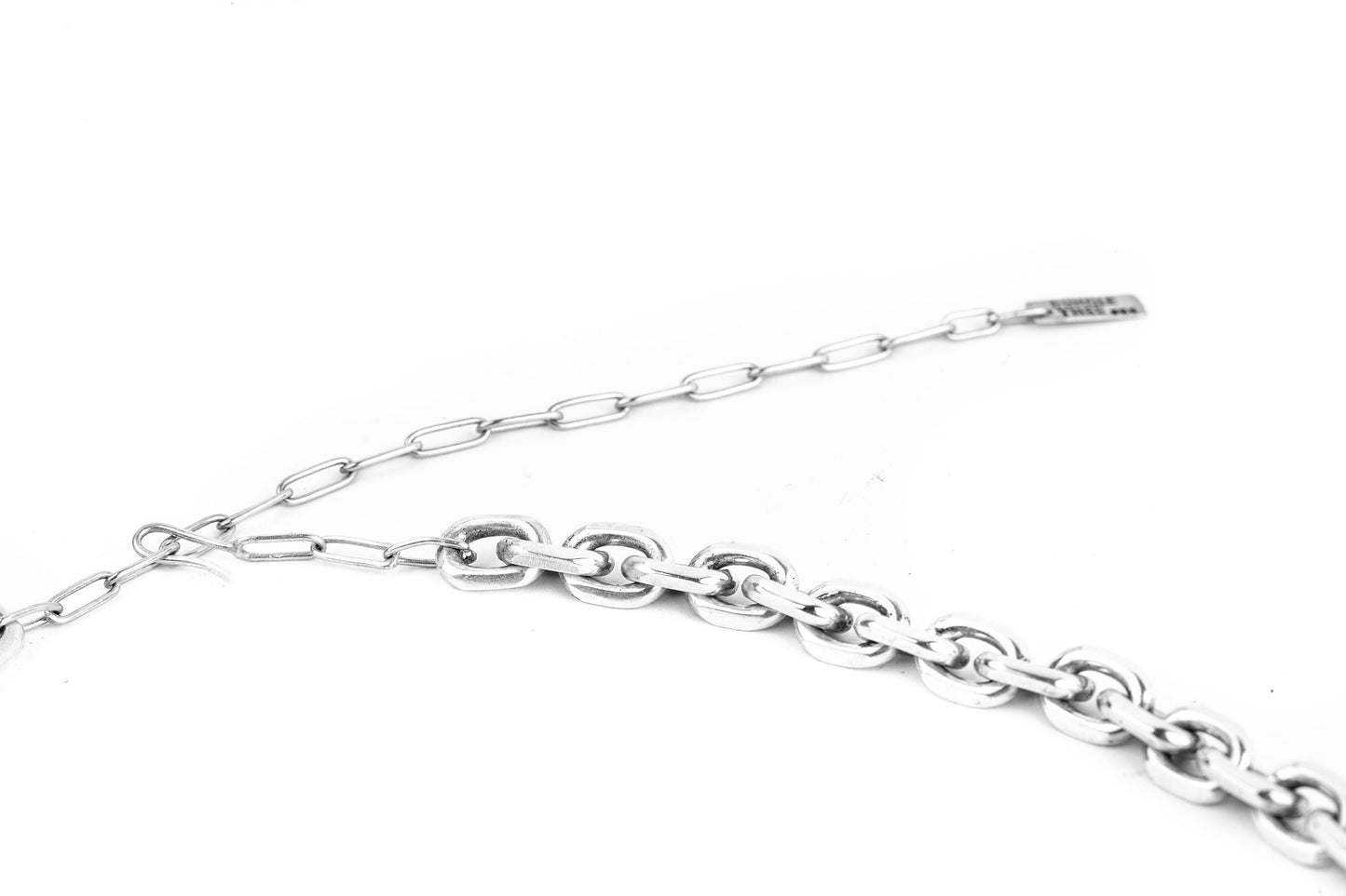 Duality Unique Multi Chainlink Silver Necklace