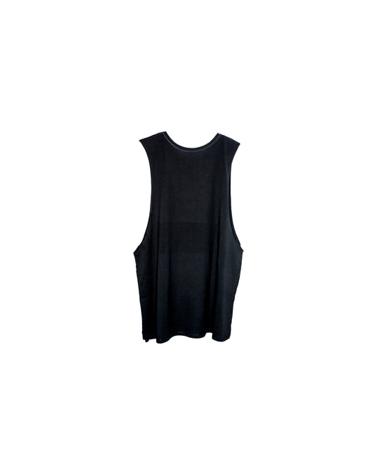 Ebony Metal Rave Unisex Oversized Sleeveless Shirt