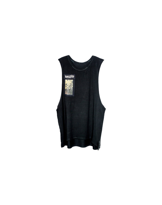 Ebony Metal Rave Unisex Oversized Sleeveless Shirt