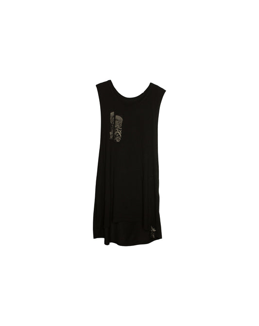 Alchemy Dark Charcoal Unisex Oversized Tank Shirt