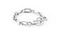 Silver Hexagon Rectangle Link Bracelet