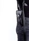 COVERT EDGE Black Leather Crossbody Bag and Versatile Pocket Belt Phone Holder