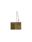 Army Olive Green Leather Tri Zipper Backpack and Sling Bag