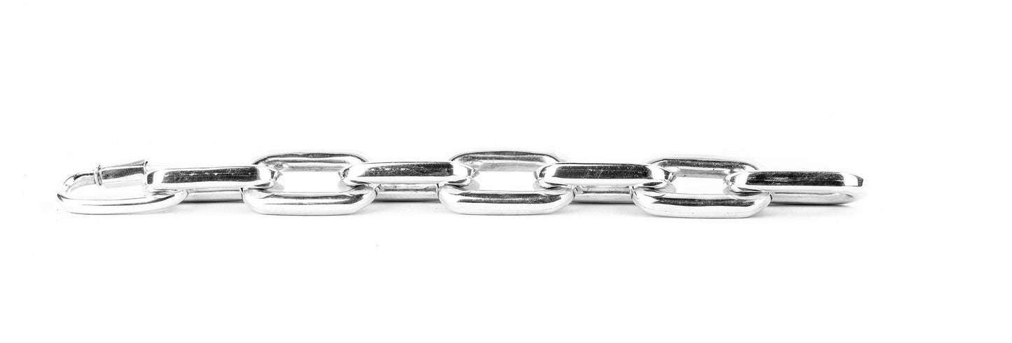 Thick Chunk Silver Chainlink Bracelet