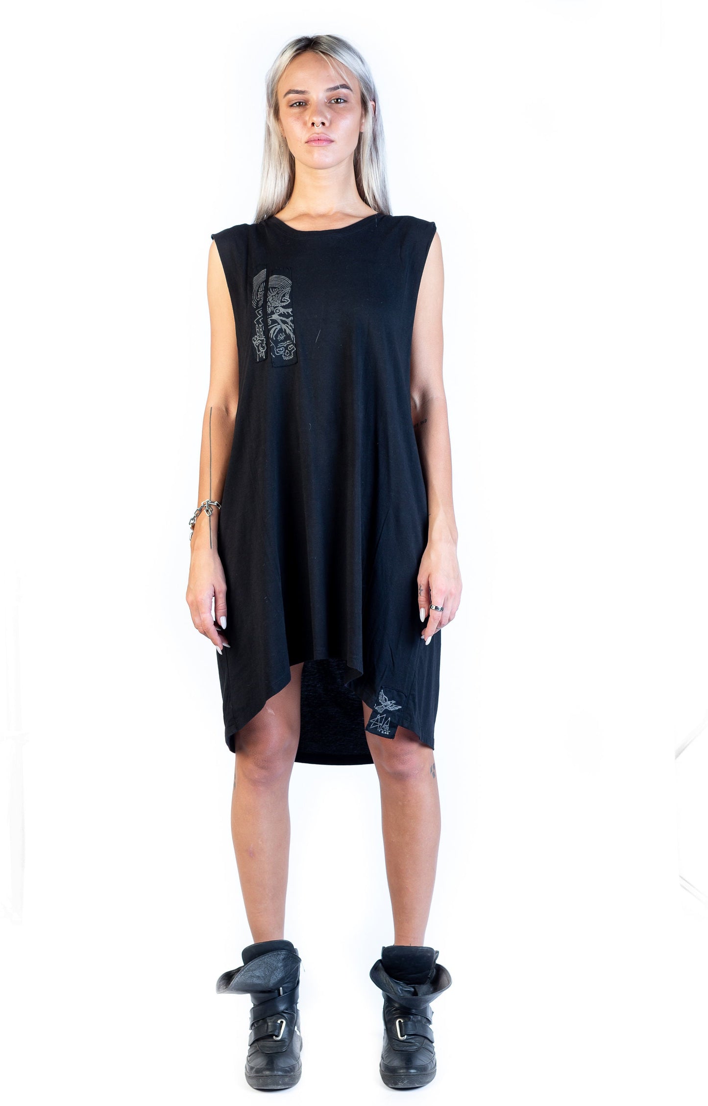 Alchemy Dark Charcoal Unisex Oversized Tank Shirt