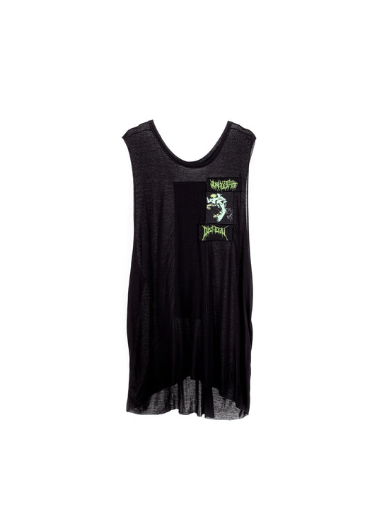 Zombie Skull Unisex Oversized Sleeveless T-Shirt