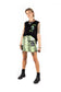 Neon Viper Skull Mini Skirt w/ Chain New