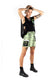 Neon Viper Skull Mini Skirt w/ Chain New