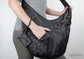 NINJA ASSASSIN Big Black Leather Hobo Bag