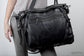 RAGE CAGE Soft Black Leather Haute Macabre Laptop Bag