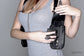 CHROME BLACK Leather Biker Holster Bag and Phone Case